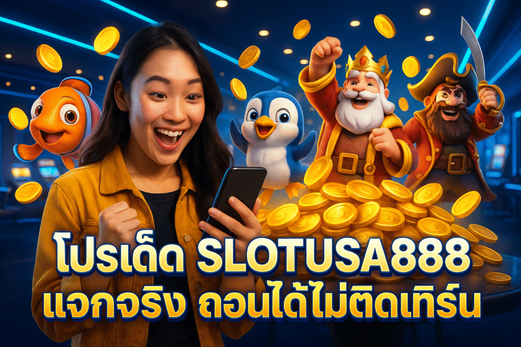 โปรเด็ด SLOTUSA888 แจกจริง ถอนได้ไม่ติดเทิร์น